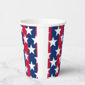 赤、白、青の星とストライプ7月4日 紙コップ (右)