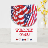 赤、白、青の星のバンティングテンプレート カード (黄色い花)