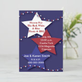 赤、白、青の星の招待状 招待状 (スタンド正面)