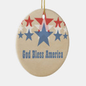 赤・白・青の星カスケードオーナメント セラミックオーナメント (右)