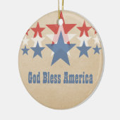 赤・白・青の星カスケードオーナメント セラミックオーナメント (左)