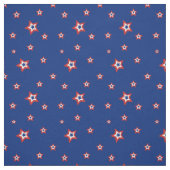 赤、白、青の星模様 ファブリック (見本)