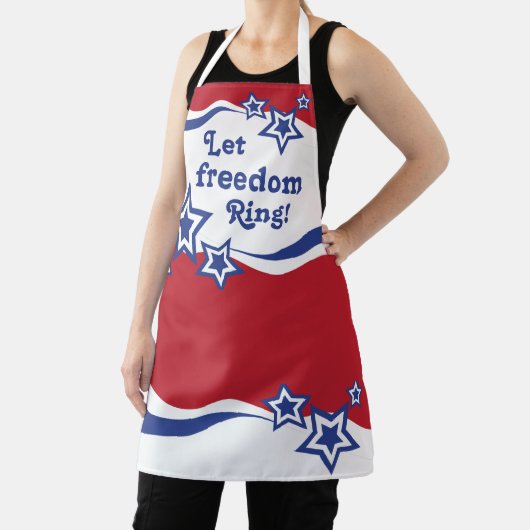 赤、白、青の星 エプロン (インサイチュ)