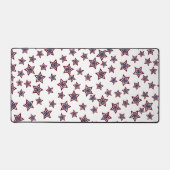 赤、白、青の星 デスクマット (正面)