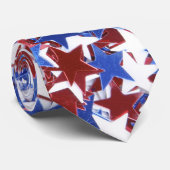 赤、白、青の星 ネクタイ (ロール)