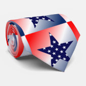 赤、白、青の星 ネクタイ (ロール)