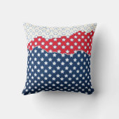 赤、白、青の星（米国） (統一された州) クッション (裏面)