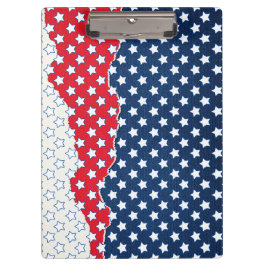 赤、白、青の星（米国） (統一された州) クリップボード