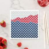 赤、白、青の星（米国） (統一された州) スタンダードランチョンナプキン (インサイチュ)