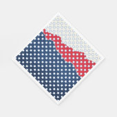 赤、白、青の星（米国） (統一された州) スタンダードランチョンナプキン (角)