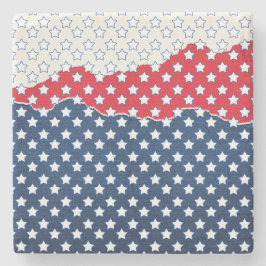 赤、白、青の星（米国） (統一された州) ストーンコースター