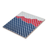 赤、白、青の星（米国） (統一された州) タイル (側面)