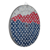 赤、白、青の星（米国） (統一された州) ダーツボード (正面左)