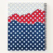 赤、白、青の星（米国） (統一された州) ノートブック (裏面)