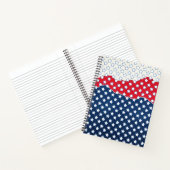 赤、白、青の星（米国） (統一された州) ノートブック (内部)