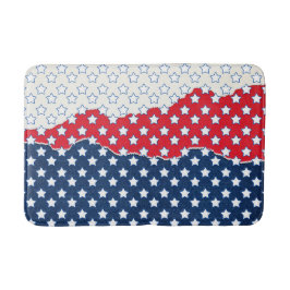 赤、白、青の星（米国） (統一された州) バスマット