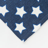 赤、白、青の星（米国） (統一された州) フリースブランケット (角)