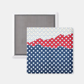 赤、白、青の星（米国） (統一された州) マグネット (正面/裏面)