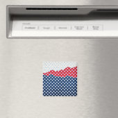 赤、白、青の星（米国） (統一された州) マグネット (インサイチュ (食洗機))