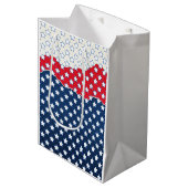 赤、白、青の星（米国） (統一された州) ミディアムペーパーバッグ (正面アングル)
