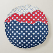 赤、白、青の星（米国） (統一された州) ラウンドクッション (裏面)