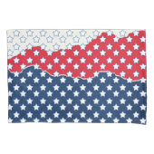 赤、白、青の星（米国） (統一された州) 枕カバー (正面)
