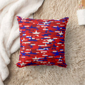 赤、白、青の星PIllow クッション (ブランケット)