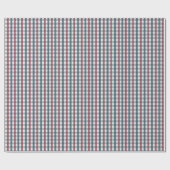赤、白、青の格子縞 ラッピングペーパー (フラット)