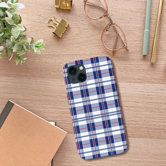 赤、白、青の格子縞 Case-Mate iPhoneケース