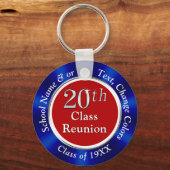 赤、白、青の格安20番目のクラス懇親会の好意 キーホルダー (裏面)