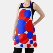 赤、白、青の水玉模様 エプロン (インサイチュ)