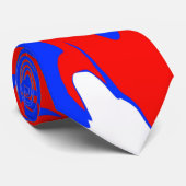赤、白、青の渦巻き ネクタイ (ロール)