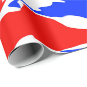 赤、白、青の渦巻き ラッピングペーパー (ロールコーナー)