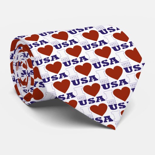 赤、白、青の空 ネクタイ (ロール)