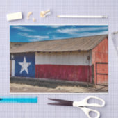 赤、白、青の納屋 – 星と！ 薄葉紙 (クラフト)