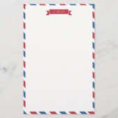 赤、白、青の線なし文房具 (正面)