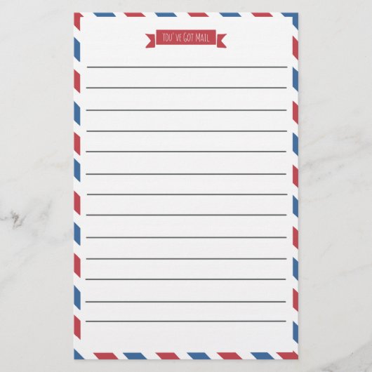 赤、白、青の線の付いた文房具 (正面)