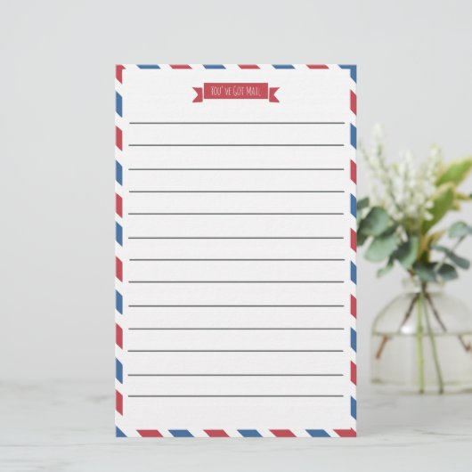 赤、白、青の線の付いた文房具 (スタンド正面)