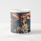 赤、白、青の自由の精神 ジャンボコーヒーマグカップ (正面)