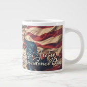 赤、白、青の自由の精神 ジャンボコーヒーマグカップ (右)