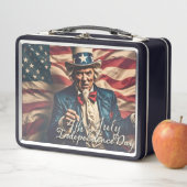赤、白、青の自由の精神 メタルランチボックス (インサイチュ)