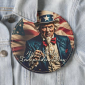 赤、白、青の自由の精神 缶バッジ (インサイチュ)