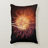 赤・白・青の花火I愛国心 アクセントクッション (正面(垂直))