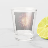 赤・白・青の花火I愛国心 ショットグラス (裏面)