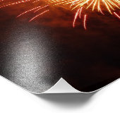 赤・白・青の花火I愛国心 フォトプリント            (角)