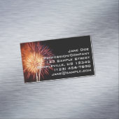 赤・白・青の花火I愛国心 マグネット名刺 (インサイチュ)