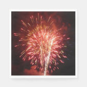 赤・白・青の花火II愛国心 スタンダードランチョンナプキン (正面)