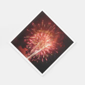 赤・白・青の花火II愛国心 スタンダードランチョンナプキン (角)