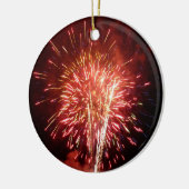 赤・白・青の花火II愛国心 セラミックオーナメント (左)