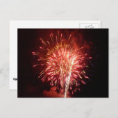 赤・白・青の花火II愛国心 ポストカード (正面/裏面)